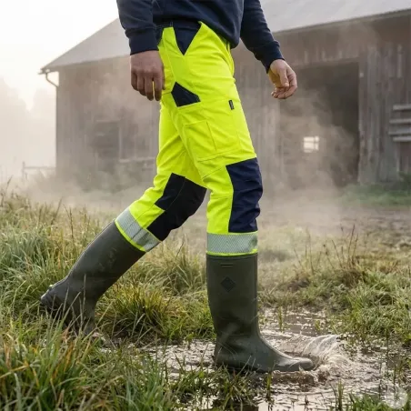 Pantalon travail homme Hector Herock® jaune multi-poches