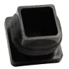 Bouchon rectangulaire 25x25x1/2 noir