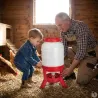 Mangeoire anti-gaspi 30 kg Gaun - Pieds stables