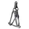 Harnais nylon gris réfléchissant 65-80 cm ajustable