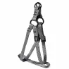 Harnais nylon gris réfléchissant 65-80 cm ajustable