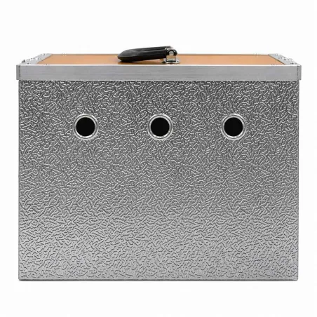 Panier alu 2 loges pour pigeons 24x21x28 cm
