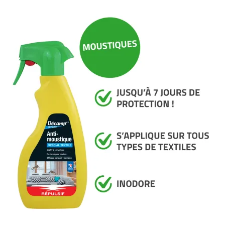Spray anti-moustiques textile 7j - 500ml Décamp®