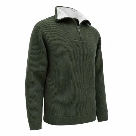 Pull col camionneur kaki Lorry S à 3XL pour extérieur