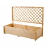 Carré potager en sapin avec treillis 98x34x104 cm - Jardin