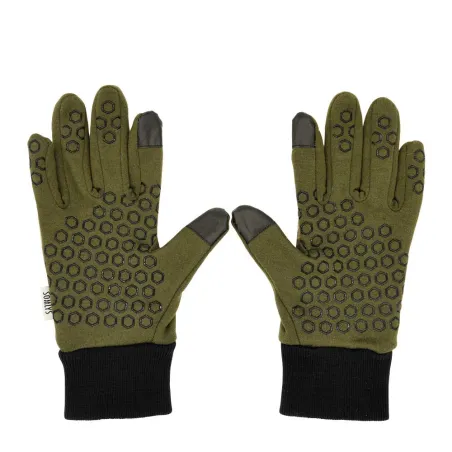 Gants déperlants anti-glisse camo kaki tailles 8/9