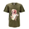 T-shirt enfant épagneul chasse kaki 6-12 ans coton
