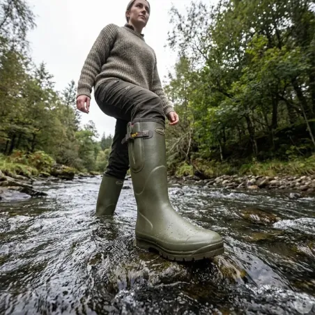 Bottes Tradition jersey confort caoutchouc kaki