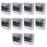 Mangeoires lapins trémie 2 cases - Lot de 10 en acier