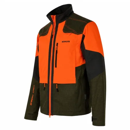 Veste traque orange Somlys - Sécurité chasse légère