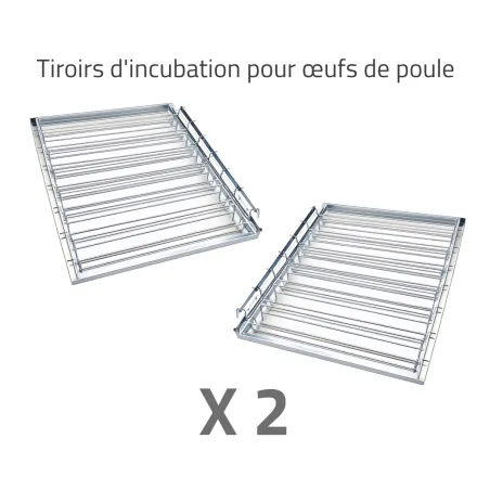 Couveuse évolutive 2 tiroirs + panier + humidificateur