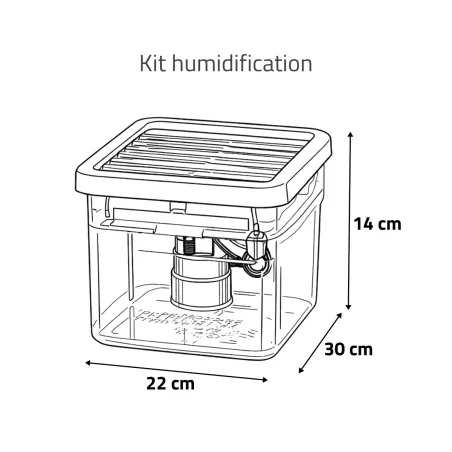 Couveuse évolutive 2 tiroirs + panier + humidificateur