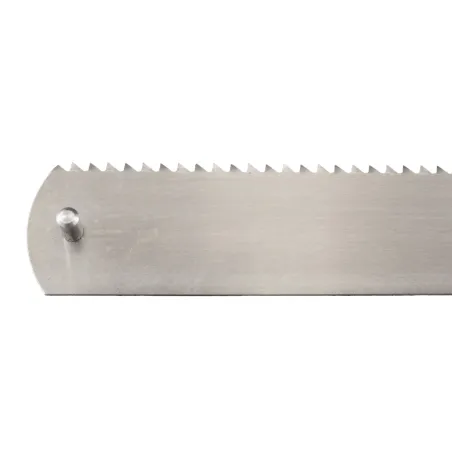 Lame 35 cm acier inox pour scie boucher à tendeur vis