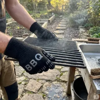 Gants barbecue Kevlar & silicone - Résistance 500°C
