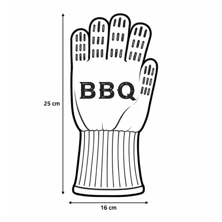 Gants barbecue Kevlar & silicone - Résistance 500°C