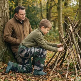 Pantalon treillis enfant 6 poches camo 6-14 ans