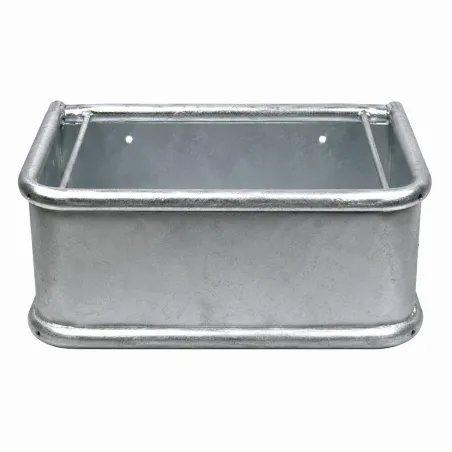Mangeoire zinguée rectangulaire 45x34 cm - 35L