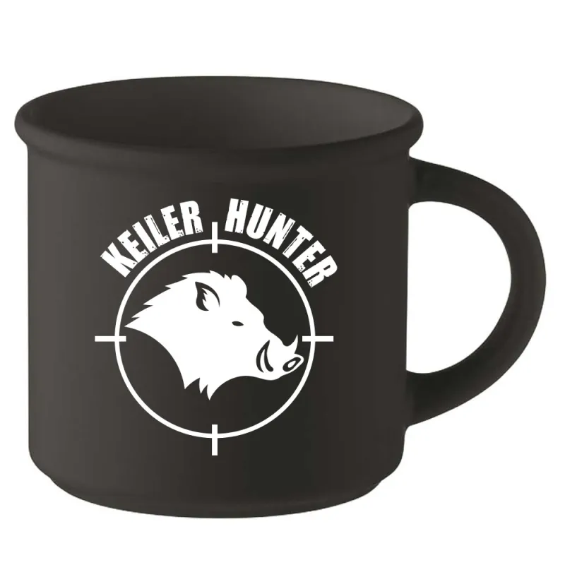 Mug Keiler Hunter 300 ml noir pour chasseurs