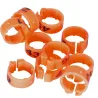 Bagues pigeon laser indélébile numérotées 1-25 orange
