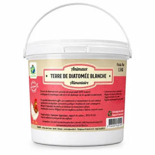 Terre de diatomée blanche alimentaire 1,5 kg - Naturel
