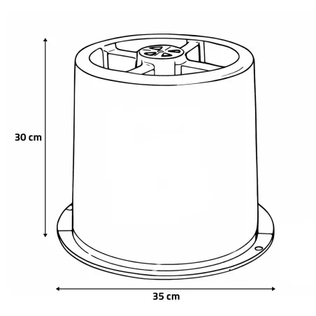 Cloche à blanchir Modul'O avec 2 piquets inclus