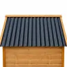 Niche chien en bois toit type chalet taille S 71 x 77 x 76 cm