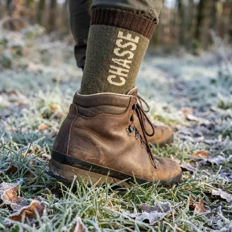 Lot de 3 chaussettes hautes pour chasse et extérieur