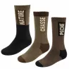 Lot de 3 chaussettes hautes pour chasse et extérieur