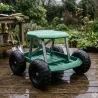 Tabouret jardin roulant 49,5x43cm - Charge 200kg max