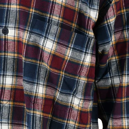 Chemise flanelle Tanouk carreaux rouge/bleu - S à 4XL