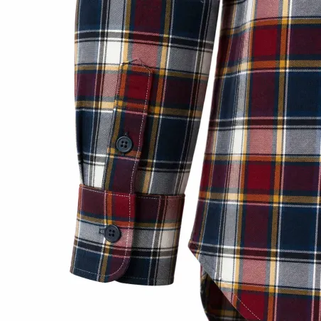 Chemise flanelle Tanouk carreaux rouge/bleu - S à 4XL