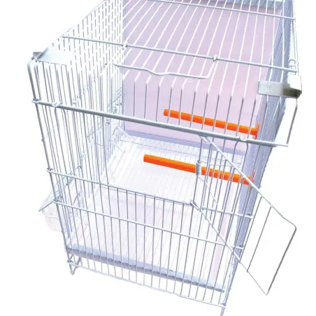 Cage d'élevage pour canaris empilable 60x27x40 cm