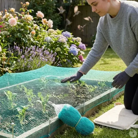 Filet anti-nuisibles 2x5m pour cultures vert