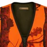 Gilet réversible chasse kaki/orange polyvalent M-4XL