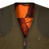 Gilet réversible chasse kaki/orange polyvalent M-4XL