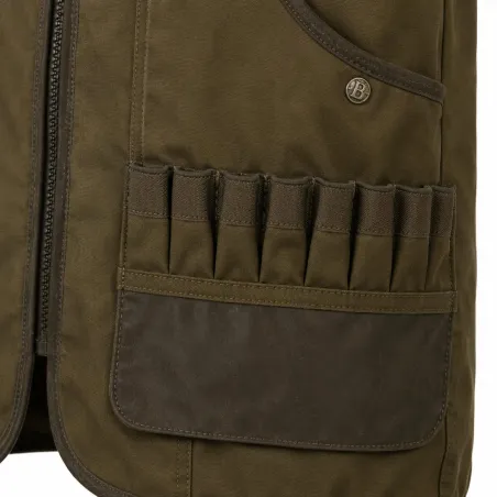 Gilet réversible chasse kaki/orange polyvalent M-4XL