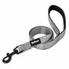 Laisse chien réfléchissante 100 cm - Gris sécurité