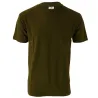 T-shirt kaki 100% coton manches courtes S à 3XL