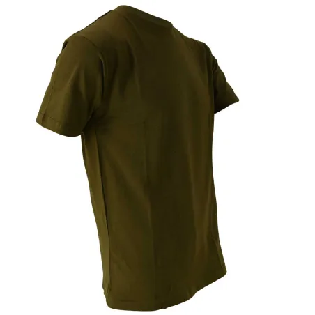 T-shirt kaki 100% coton manches courtes S à 3XL