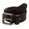 Ceinture cuir buffle marron 120 cm - Boucle rouleau