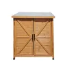Abri jardin Sambre bois 0,36m² - 2 portes 93cm H