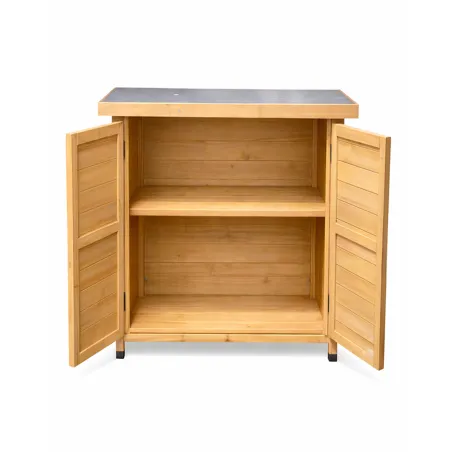 Abri jardin Sambre bois 0,36m² - 2 portes 93cm H
