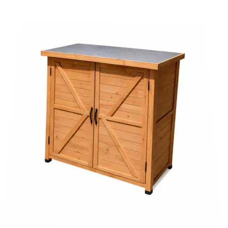 Abri jardin Sambre bois 0,36m² - 2 portes 93cm H