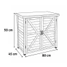 Abri jardin Sambre bois 0,36m² - 2 portes 93cm H