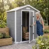 Abri Lys plastique 1,2m² - Hauteur 196 cm 1 porte