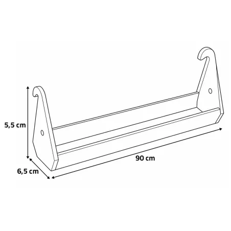 Mangeoire cage RIVER 90 cm pour volailles - Élevage