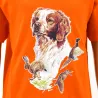 T-shirt enfant épagneul - Coton doux orange 6-12 ans