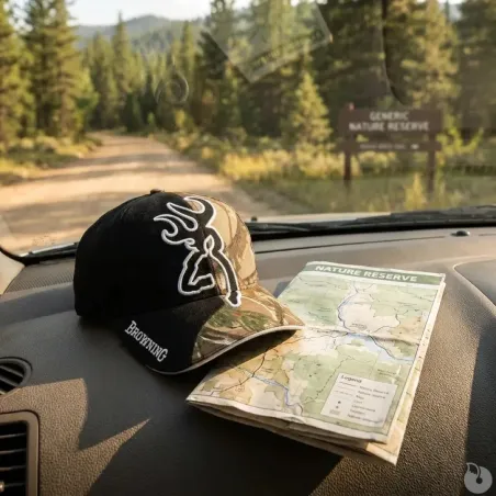 Casquette Browning Big Buckmark camo forest noir - TU