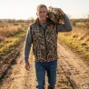 Gilet camouflage Roseaux 4 poches - Chasse & Élevage
