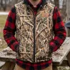 Gilet camouflage Roseaux 4 poches - Chasse & Élevage